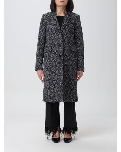 MICHAEL Michael Kors Cappotto in misto lana con stampa pitone - Nero