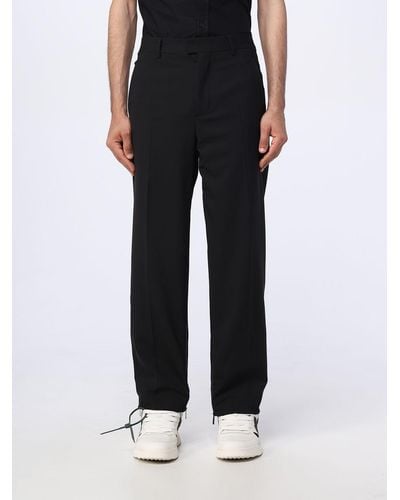 Off-White c/o Virgil Abloh Pants In Synthetic Fabric - Black