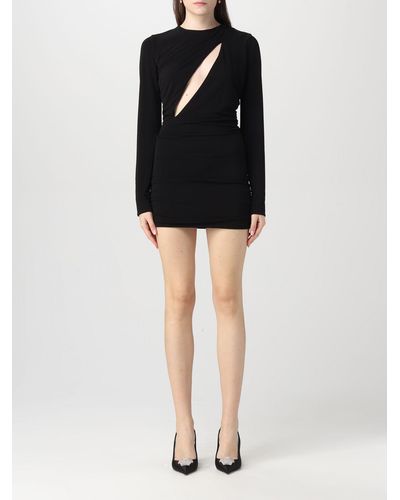 Versace Cowl-Neck Strass Embellished Jersey Mini Slip Dress
