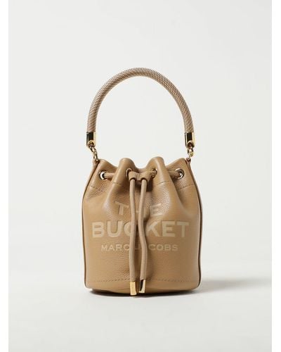 Marc Jacobs Borsa The Bucket Bag in pelle a grana - Neutro