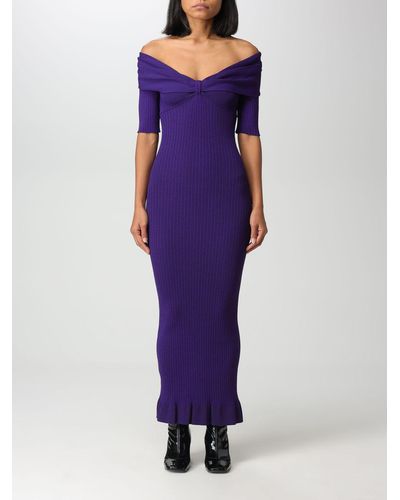 Philosophy Di Lorenzo Serafini Dress In Viscose Blend - Purple
