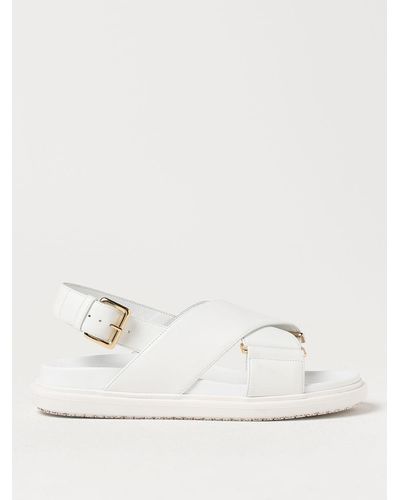 Marni Flat Sandals - Natural