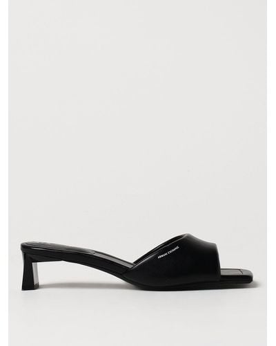 Armani Exchange Heeled Sandals - Black