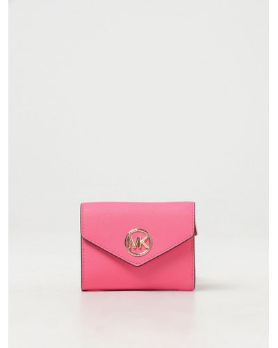 Michael Kors Saffiano Leather Wallet - Pink