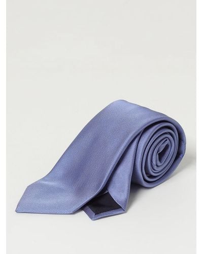Corneliani Cravatta in seta a costine - Blu