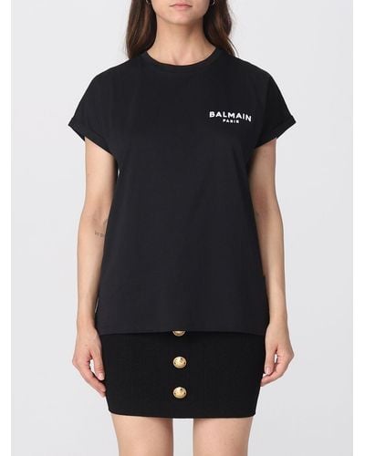 Balmain T-shirt In Cotton - Black