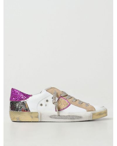 Philippe Model Sneakers Prsx in pelle used - Bianco