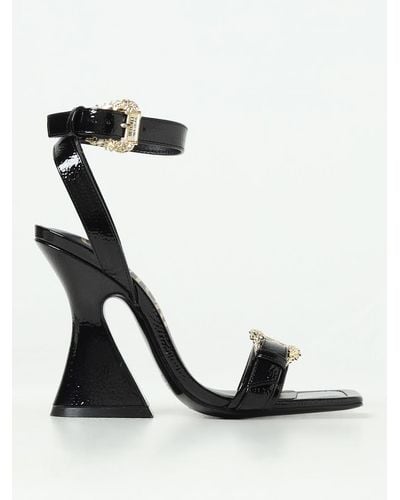 Versace Heeled Sandals - Black