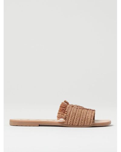 Manebí Heeled Sandals - Natural