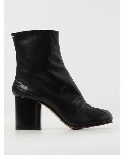 Maison Margiela Flat Ankle Boots - Black