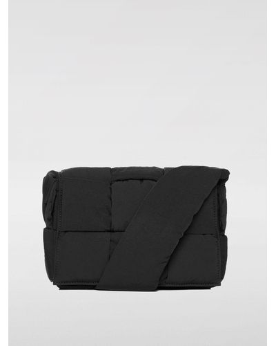 Bottega Veneta Padded Tech Cassette Bag In Woven Nylon - Black