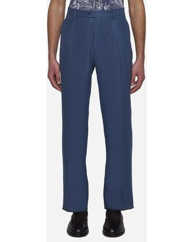 Etro Trousers - Blue