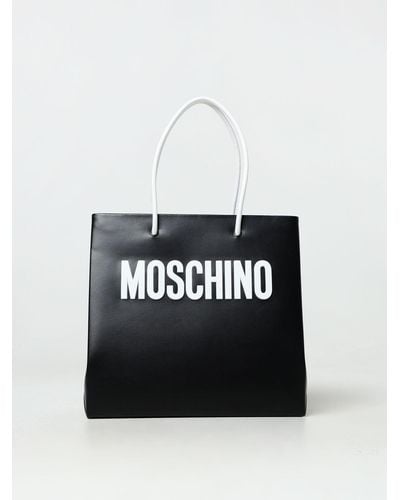 Moschino Tote Bags - Black