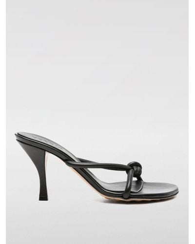 Bottega Veneta Botte Veneta Sandals In Nappa - Black