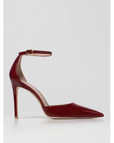 Stuart Weitzman Pump In Patent Leather - Red