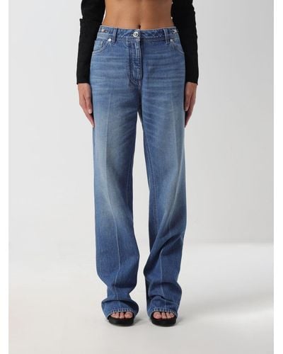 Versace Boyfriend Jeans In Cotton Denim - Blue