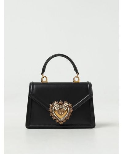 Dolce & Gabbana Devotion Bag In Leather - Black