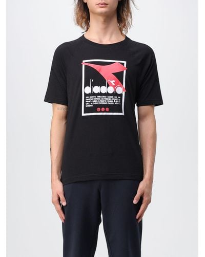 Diadora T-shirt in cotone - Nero