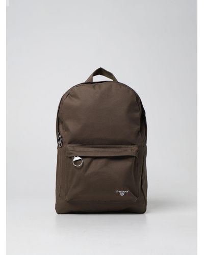 Barbour Backpack In Cotton With Logo - Green