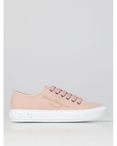 Ferragamo Organic Cotton Sneakers - Pink