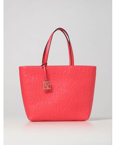 Armani Exchange Tote Bags - Red