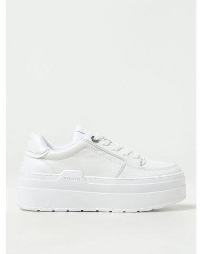 Pinko Sneakers Greta in pelle - Bianco