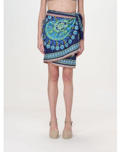 Maliparmi Wrap-skirt - Blue
