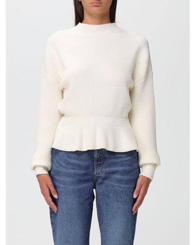 Chloé Jumper In English Ribbed Wool - White