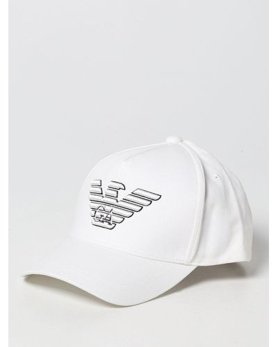 Emporio Armani Cappello da baseball in cotone - Bianco