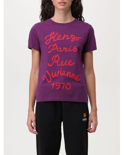 KENZO Cotton T-shirt - Purple