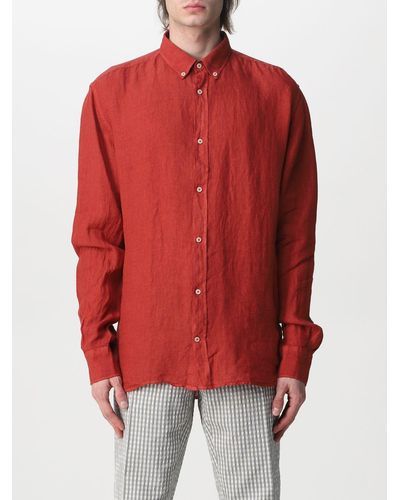 Brooksfield Linen Shirt - Red