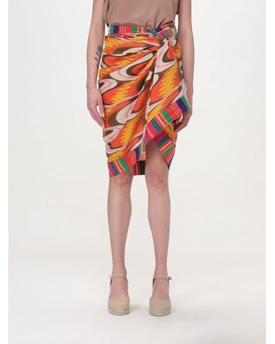 Maliparmi Wrap-skirt - Orange
