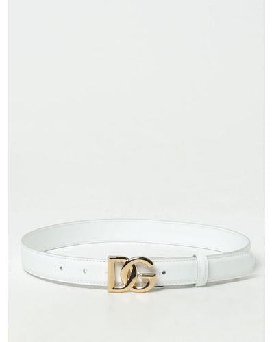 Dolce & Gabbana Cintura in pelle - Bianco