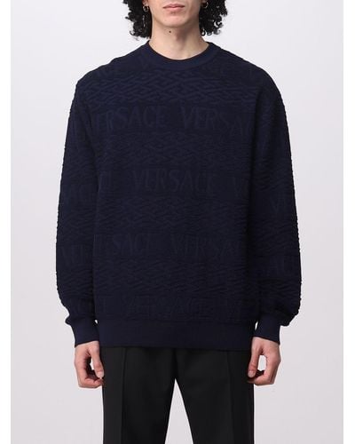 Versace Wool Pullover - Blue