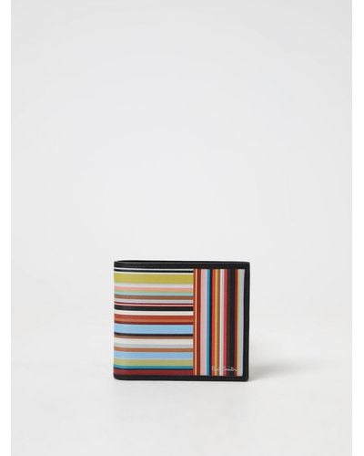 Paul Smith Printed Leather Wallet - White
