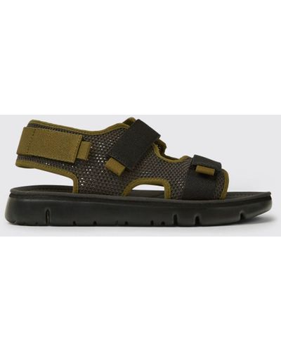Camper Oruga Sandals In Calfskin, Recycled Pet And Lyocell - Multicolor