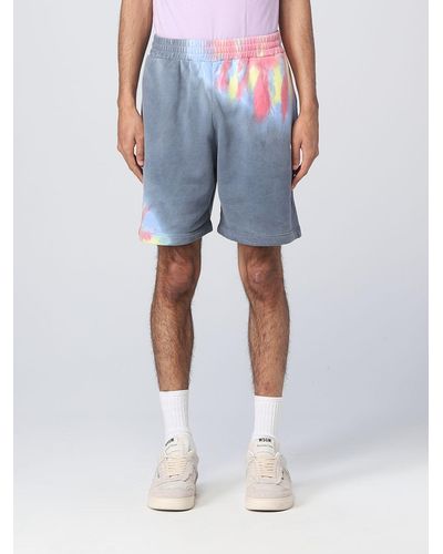 MSGM Shorts In Cotton - Blue