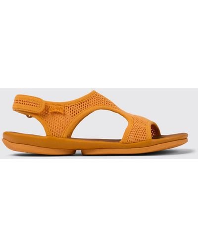 Camper Flat Sandals - Orange