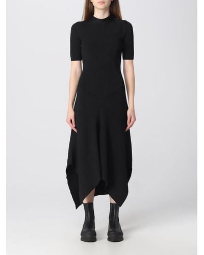 Stella McCartney Ribbed Knit Dress - Black