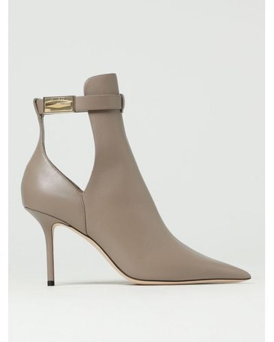 Jimmy Choo Flat Ankle Boots - White