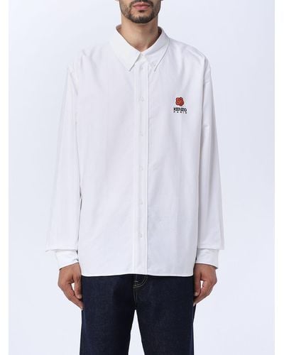 KENZO Camicia in popeline di cotone - Bianco