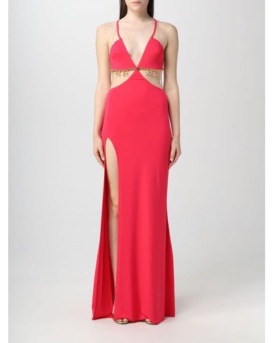 Elisabetta Franchi Dress In Viscose Jersey - Red