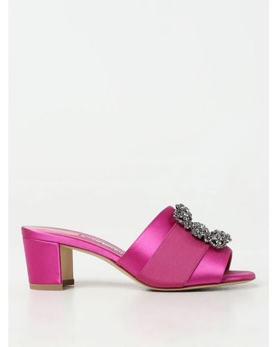 Manolo Blahnik Heeled Sandals - Pink