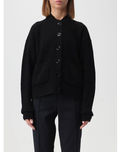 Sportmax Cardigan In Wool And Cashmere - Black