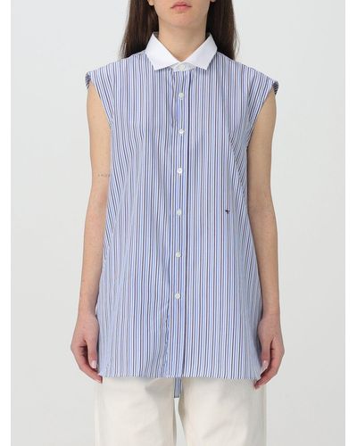 HOMMEGIRLS Camicia in cotone - Blu