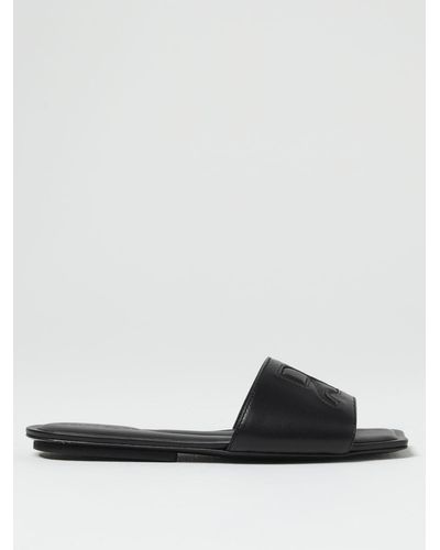Courreges Flat Sandals Courrèges - Black