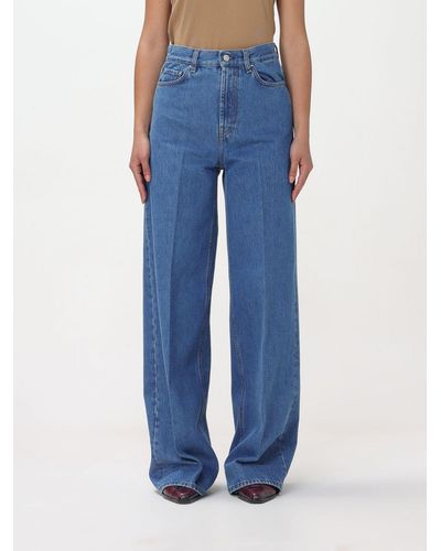 Totême Jeans in denim di cotone organico - Blu