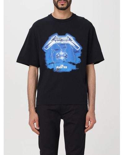 Neil Barrett T-shirt Gemini in cotone con stampa - Blu