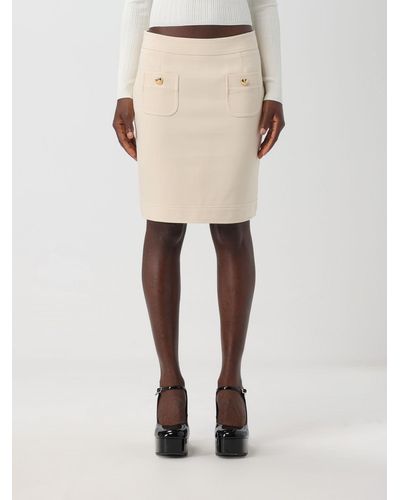 Moschino Viscose Blend Skirt - Natural