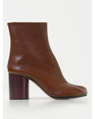 Maison Margiela Flat Ankle Boots - Brown
